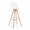 Tabouret haut Norway avec pieds en bois, design scandinave