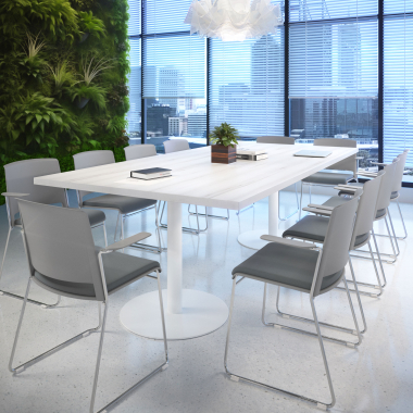 chaise de conference gris gris avec bras tapisse tissu sans accoudoirs 2