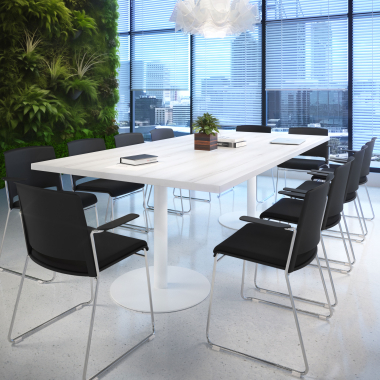 chaise de conference noir noir avec bras tapisse tissu sans accoudoirs 2