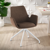 Chaise Réunion Glamm, rembourrage épais, pieds en graphite noir