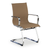 Fauteuil visiteur Brenton, cadre en acier, modèle cantilever, patins