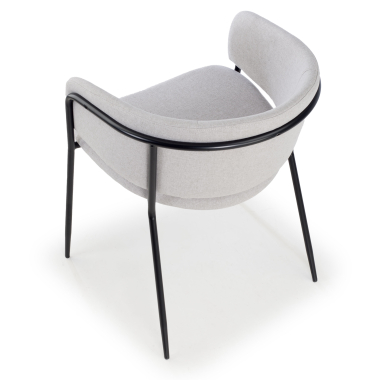 chaise de conference gris margot tissu accoudoirs fixes 7