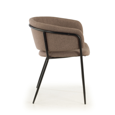 chaise de conference marron margot tissu accoudoirs fixes 4