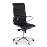 Fauteuil de bureau design Cagliari, dossier haut, cuir véritable