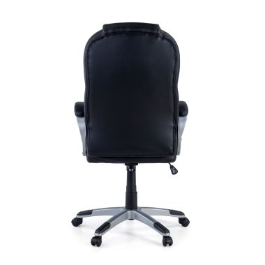 fauteuil de bureau noir kiel simil cuir accoudoirs rembourres 9