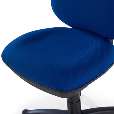 chaise de bureau bleu sans bras tissu sans accoudoirs 10
