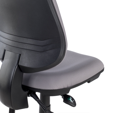 chaise de bureau gris sans bras tissu sans accoudoirs 9