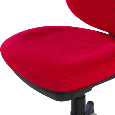 chaise de bureau rouge sans bras tissu sans accoudoirs 9