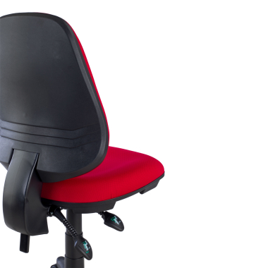 chaise de bureau rouge sans bras tissu sans accoudoirs 10