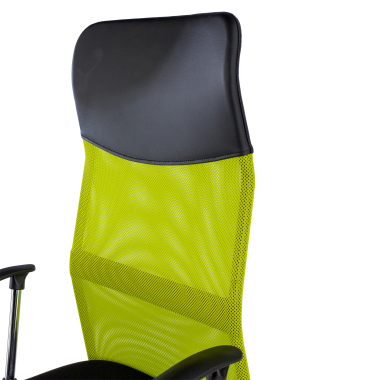 chaise de bureau vert nova maille accoudoirs fixes 5