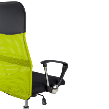 chaise de bureau vert nova maille accoudoirs fixes 6