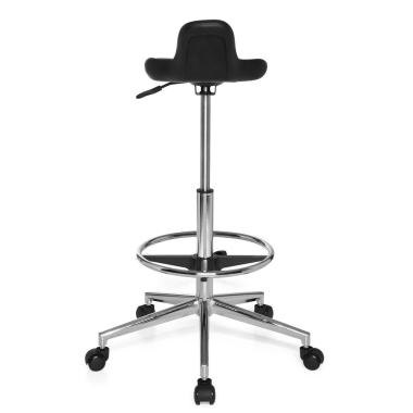tabouret datelier et de laboratoire noir maxwork 41 plastique sans accoudoirs 6