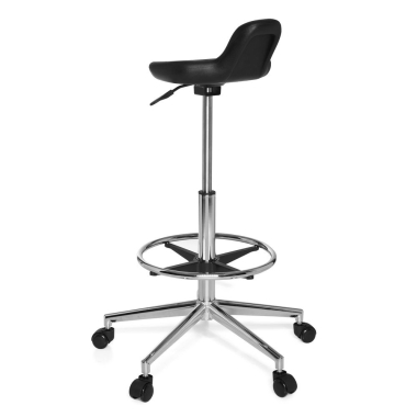 tabouret datelier et de laboratoire noir maxwork 41 plastique sans accoudoirs 7