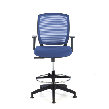 tabouret ergonomique bleu tabouret maille accoudoirs reglables 1d 3