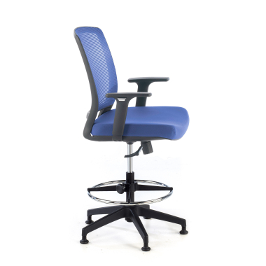tabouret ergonomique bleu tabouret maille accoudoirs reglables 1d 4
