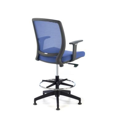 tabouret ergonomique bleu tabouret maille accoudoirs reglables 1d 5