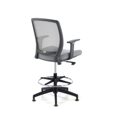 tabouret ergonomique gris tabouret maille accoudoirs reglables 1d 5