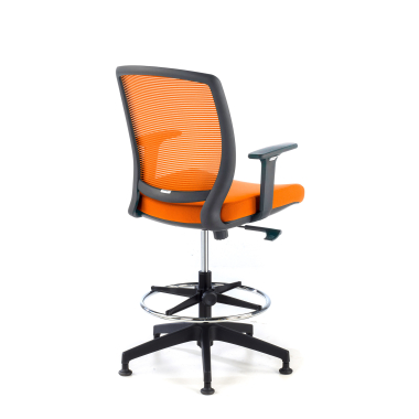 tabouret ergonomique orange tabouret maille accoudoirs reglables 1d 5