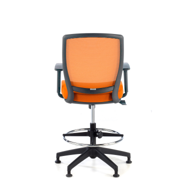 tabouret ergonomique orange tabouret maille accoudoirs reglables 1d 6