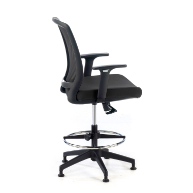 tabouret ergonomique noir tabouret maille accoudoirs reglables 1d 4