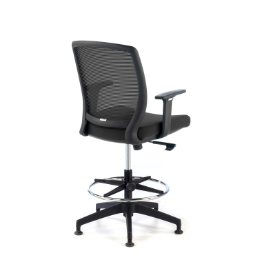 tabouret ergonomique noir tabouret maille accoudoirs reglables 1d 5