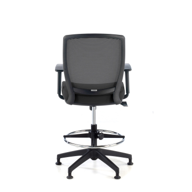 tabouret ergonomique noir tabouret maille accoudoirs reglables 1d 6