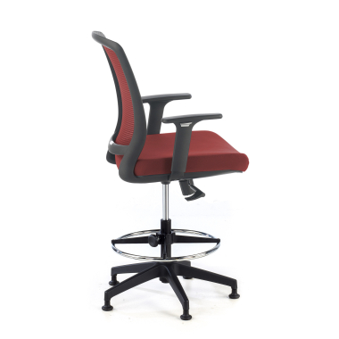 tabouret ergonomique rouge tabouret maille accoudoirs reglables 1d 4