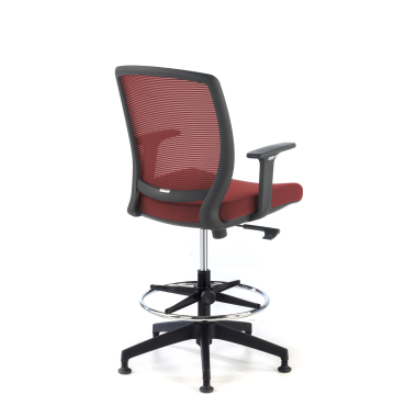 tabouret ergonomique rouge tabouret maille accoudoirs reglables 1d 5
