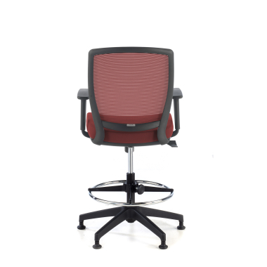tabouret ergonomique rouge tabouret maille accoudoirs reglables 1d 6
