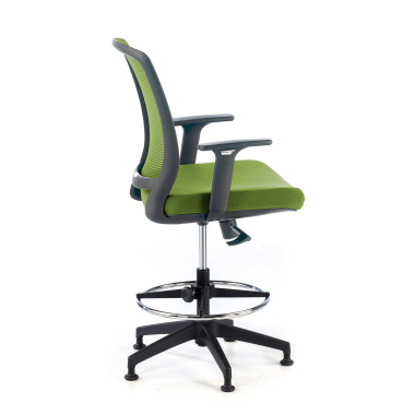 tabouret ergonomique vert tabouret maille accoudoirs reglables 1d 4