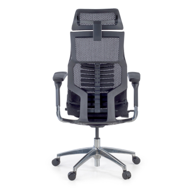 chaise ergonomique noir structure noire maille accoudoirs reglables 5d soutien lombaire appui tete 6