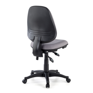 chaise de bureau gris sans bras tissu sans accoudoirs 6