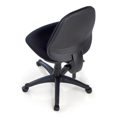 chaise de bureau noir sans bras tissu sans accoudoirs 7