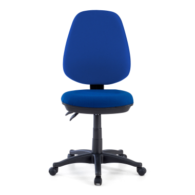 chaise de bureau bleu sans bras tissu sans accoudoirs 3