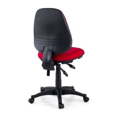 chaise de bureau rouge sans bras tissu sans accoudoirs 6