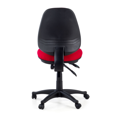 chaise de bureau rouge sans bras tissu sans accoudoirs 7