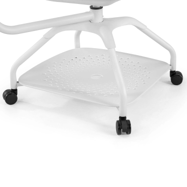 chaise avec tablette blanc step plastique accoudoirs mobiles 7