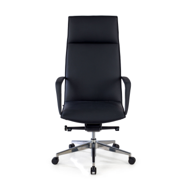 fauteuil de bureau noir hamilton simil cuir accoudoirs fixes 3