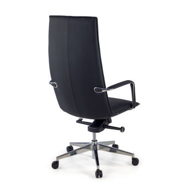fauteuil de bureau noir hamilton simil cuir accoudoirs fixes 6