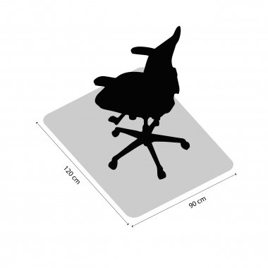 Tapis de Chaise de Bureau rectangulaire en PVC Transparent 210722 - (Outlet)