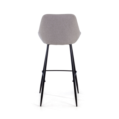 tabouret de bureau gris giselle tissu accoudoirs rembourres 8