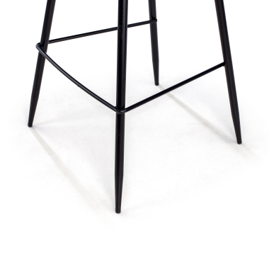 tabouret de bureau gris giselle tissu accoudoirs rembourres 9