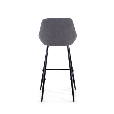 tabouret de bureau anthracite giselle tissu accoudoirs rembourres 7
