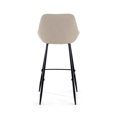 tabouret de bureau beige giselle tissu accoudoirs rembourres 9