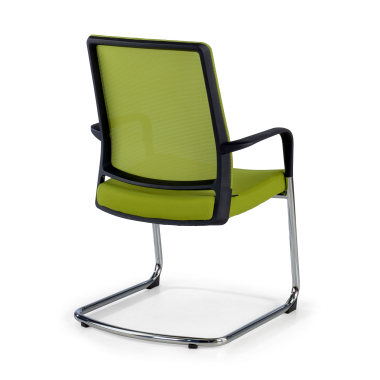 chaise de conference vert rouge respirant maille accoudoirs fixes 7