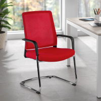Chaise Visiteur Bali, dossier ergonomique, en maille
