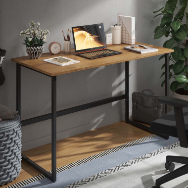 bureau pour ordinateur marron zenda 2