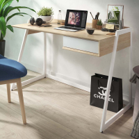 Bureau Apex avec caisson et pieds en acier