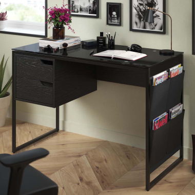bureau pour ordinateur noir pulse 2