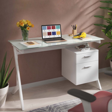 bureau professionnel blanc oasis 2